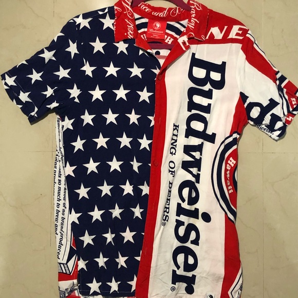 Button Down Budweiser Shirt | Poshmark